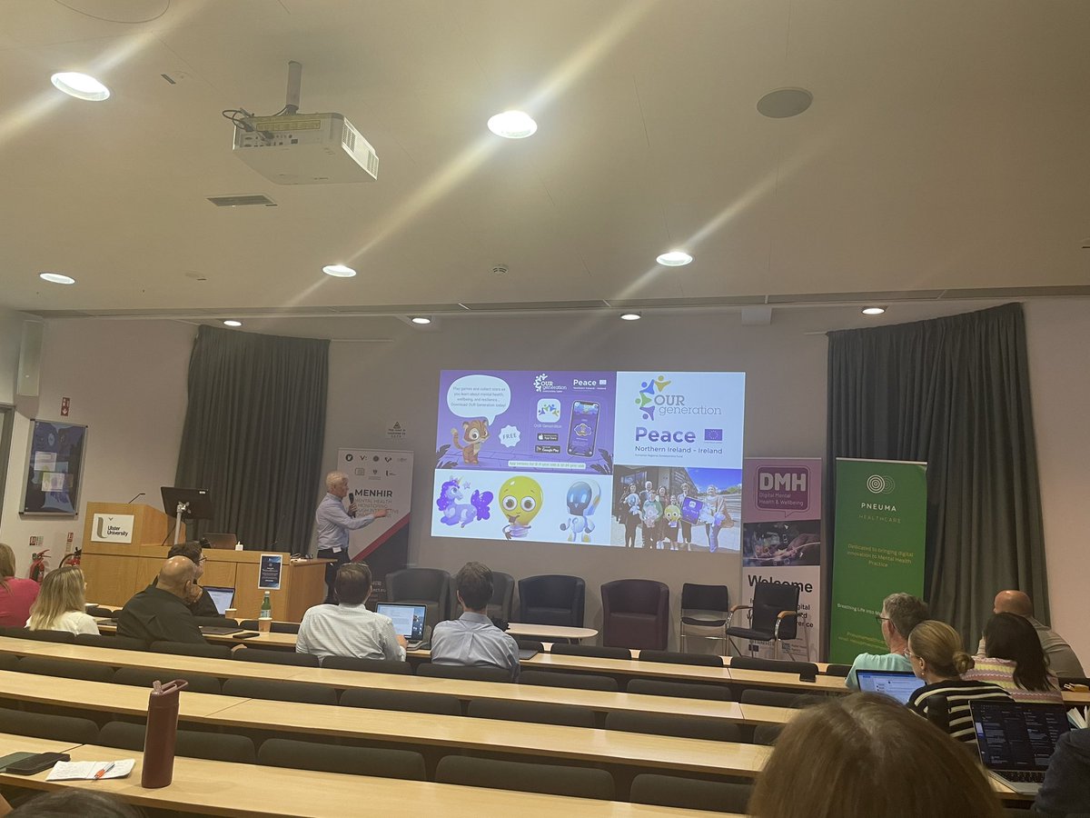 amhNI's tweet photo. AMH CEO David Babington spoke at today’s @DMH2023 at @UlsterUni, looking at key challenges facing the third sector and how digital interventions and digital transformation can help support better mental health services in Northern Ireland. https://t.co/POf1DmdjjE