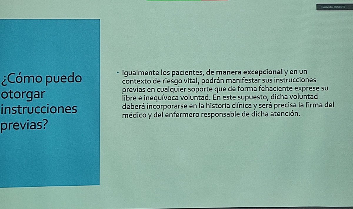 ¿Cómo otorgar #instruccionesprevias?
Conferencia magistral #eutanasia #instruccionesprevias #HospitalGuadarrama