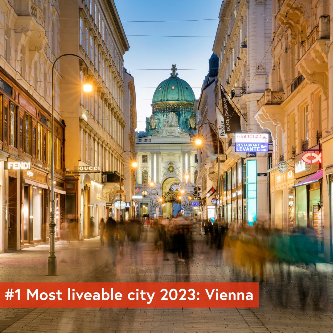 Austrian Embassy London (@austriainuk) on Twitter photo #Vienna once again takes the top spot as the world's most liveable city as ranked by <a href="/TheEconomist/">The Economist</a> and also races to first place in <a href="/MonocleMag/">Monocle Magazine</a>'s Quality of Life survey as a "forward-looking historic city".
Proves what we know - Vienna is always worth a visit!💯 #Vienna once again takes the top spot as the world's most liveable city as ranked by <a href="/TheEconomist/">The Economist</a> and also races to first place in <a href="/MonocleMag/">Monocle Magazine</a>'s Quality of Life survey as a "forward-looking historic city".
Proves what we know - Vienna is always worth a visit!💯