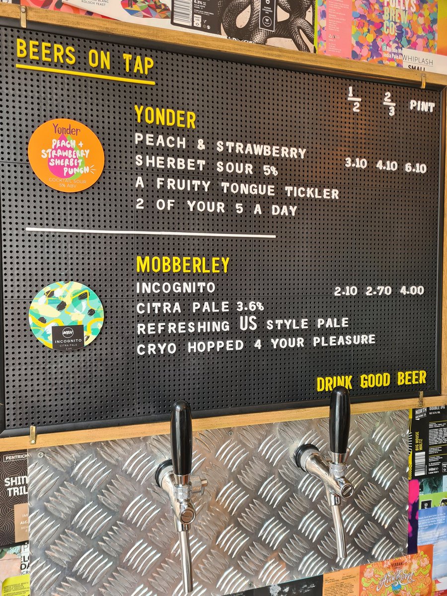 beertrapbelper's tweet image. **NOW POURING**

Fresh on this past week has been our first @mbhbeer Incognito. A delicious citra pale 🍻

Final dregs of the @brewyonder sour still on too and tasting great!

#drinkbritish #craftbeer #craftdraft #drinkgoodbeer #yonder #mbhbeer #belper #derbyshire