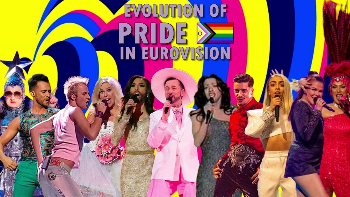 Evolution of PRIDE in #Eurovision 🏳️‍🌈🧵