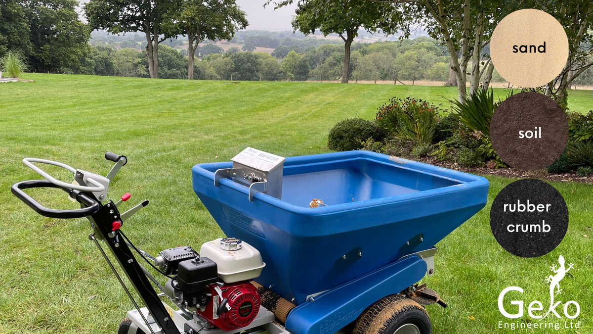 geko_eng's tweet photo. Top dressing your lawn or sports turf is an important part of turf maintenance as it improve the performance and appearance of lawns and turf.
The #Ecolawn 50, 250 &amp; 250S can handle all types of #topdressing such as sand, soil, peat and loam based. Get in touch to find out more! https://t.co/6YbyVA9P93