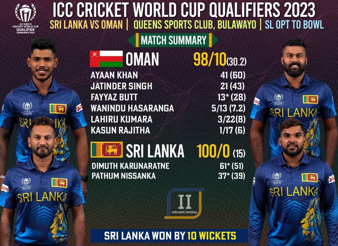 10 wicket victory for srilanka ❤️😍
#SLvsOma