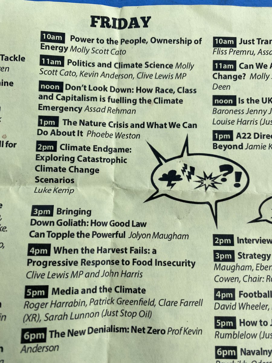 Another cracking day at #GlastonburySpeakersForum #GreenFutures #Glastonbury23 inc @KevinClimate @GreenPartyMolly @labourlewis @chilledasad100 @JolyonMaugham @johnharris1969 @RHarrabin @ClareTotty See you there