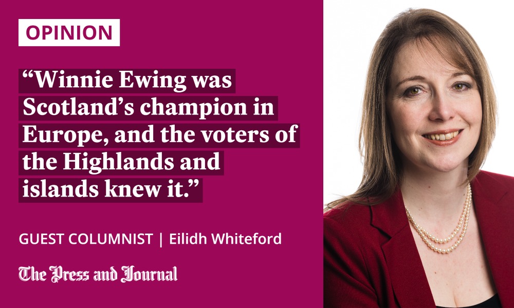 The influence of the remarkable Winnie Ewing has been immeasurable, writes <a href="/EilidhWhiteford/">Eilidh Whiteford</a>.

pressandjournal.co.uk/fp/opinion/587…