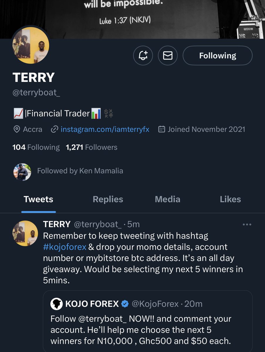 PaulMaen's tweet photo. @KojoForex @terryboat_ @KojoForex @terryboat_ 
0546 832 637 https://t.co/xyuGtRh8GO