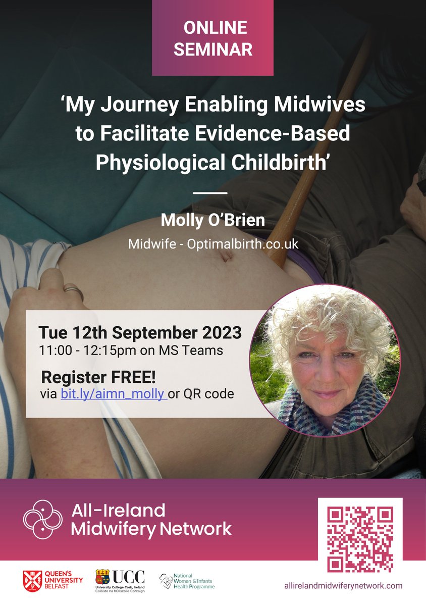 All_Ireland_Midwifery_Network (@midwiferynetwrk) on Twitter photo Register now for our upcoming webinar "My journey enabling midwives to facilitate evidence-based physiological childbirth" with the wonderful Molly O'Brien <a href="/MollytheMidwife/">Biomechanics for Birth</a> on Tuesday, 12th September 2023 from 11:00 - 12:15pm on MS Teams! Register now for our upcoming webinar "My journey enabling midwives to facilitate evidence-based physiological childbirth" with the wonderful Molly O'Brien <a href="/MollytheMidwife/">Biomechanics for Birth</a> on Tuesday, 12th September 2023 from 11:00 - 12:15pm on MS Teams!