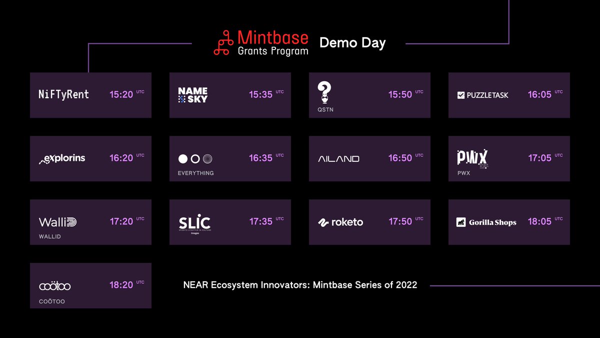 1/4 #DEMODAY lineup is out! 
Haven't registered yet?  RSVP: lu.ma/fqobwiko

We give you 13 reasons to attend and more 🧵 :