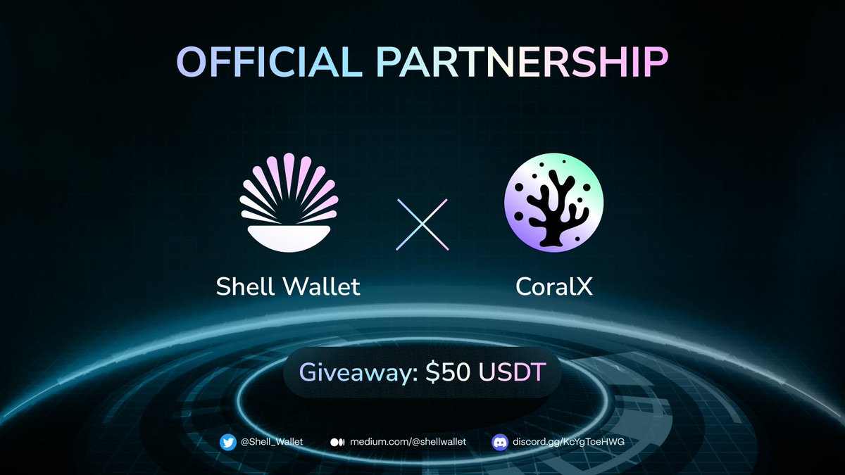 Shell 🐚 | Launching on Sei Network 🚢 (@shell_wallet) on Twitter photo 📢 Strategic Partnership Announcement ⚓️
🎉 We've got something awesome brewing with <a href="/CoralExchange/">CoralX 🪸 Coming to Sei</a> for an oceanic collaboration that will make your 🌊 pulse go wild!
💵 To celebrate, we're giving away 50 $USDT to 5 lucky #Seilors
To enter
1️⃣ Follow <a href="/Shell_Wallet/">Shell 🐚 | Launching on Sei Network 🚢</a> & 📢 Strategic Partnership Announcement ⚓️
🎉 We've got something awesome brewing with <a href="/CoralExchange/">CoralX 🪸 Coming to Sei</a> for an oceanic collaboration that will make your 🌊 pulse go wild!
💵 To celebrate, we're giving away 50 $USDT to 5 lucky #Seilors
To enter
1️⃣ Follow <a href="/Shell_Wallet/">Shell 🐚 | Launching on Sei Network 🚢</a> &