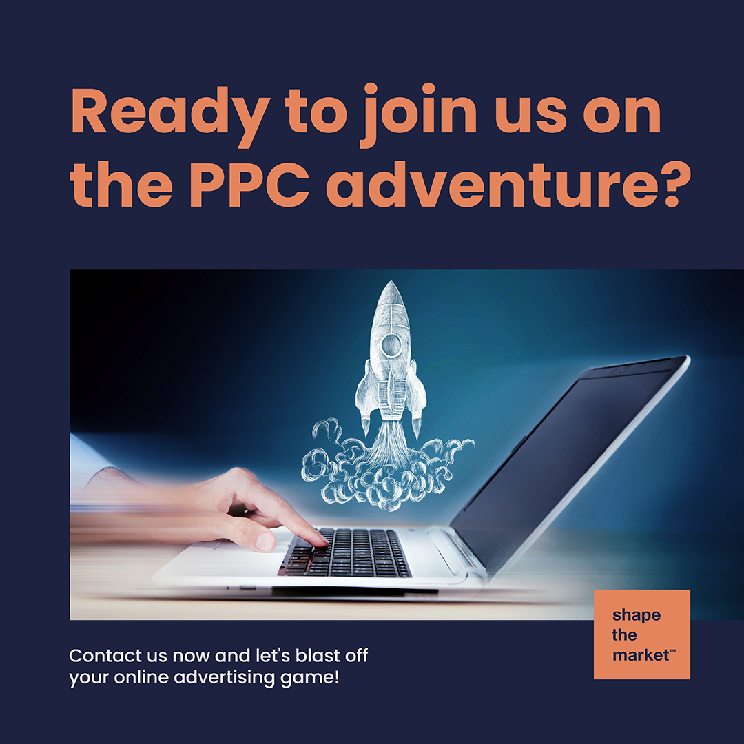 Ready to blast off on a thrilling Pay-Per-Click (PPC) adventure? 🚀💻 At Shape The Market, we're all set to launch your brand into the limitless digital cosmos with our unparalleled PPC services. #ShapeTheMarket #PPC #UKBusiness