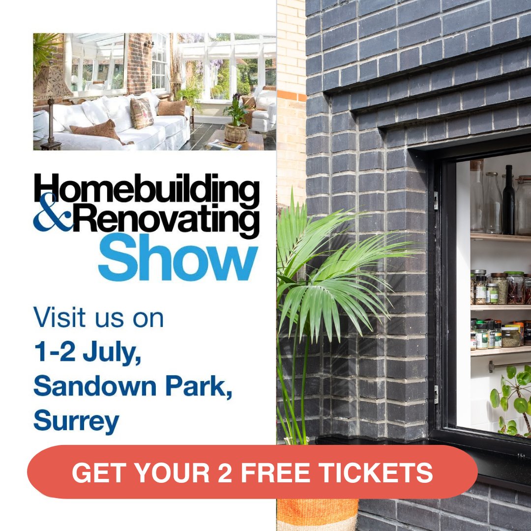 We'll be attending the Homebuilding & Renovating Show at Sandown Park in Surrey next week! Click the link for 2 FREE tickets! 🎟 eventdata.uk/Forms/Hom00Vis… @HBR_Show #tradeshow #selfbuild #dreamhome