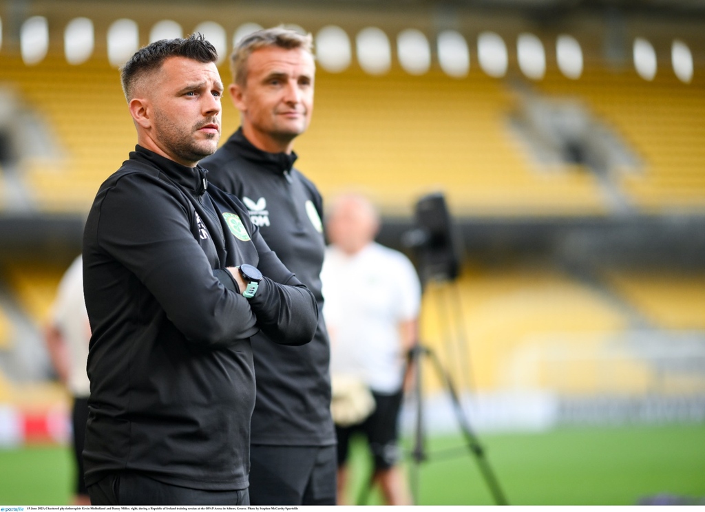 PhysioProHealth's tweet photo. ๐ Welcome back, Danny Miller! ๐ฎ๐ช๐โโ๏ธ
After an incredible two-week camp with the Ireland National Football Team, our head physio is back and ready to work his magic at the clinic! โจ๐ช
#WelcomeBackDanny #TeamPhysio #IrelandFootball #DedicationToExcellence https://t.co/u7IJQOfGSi