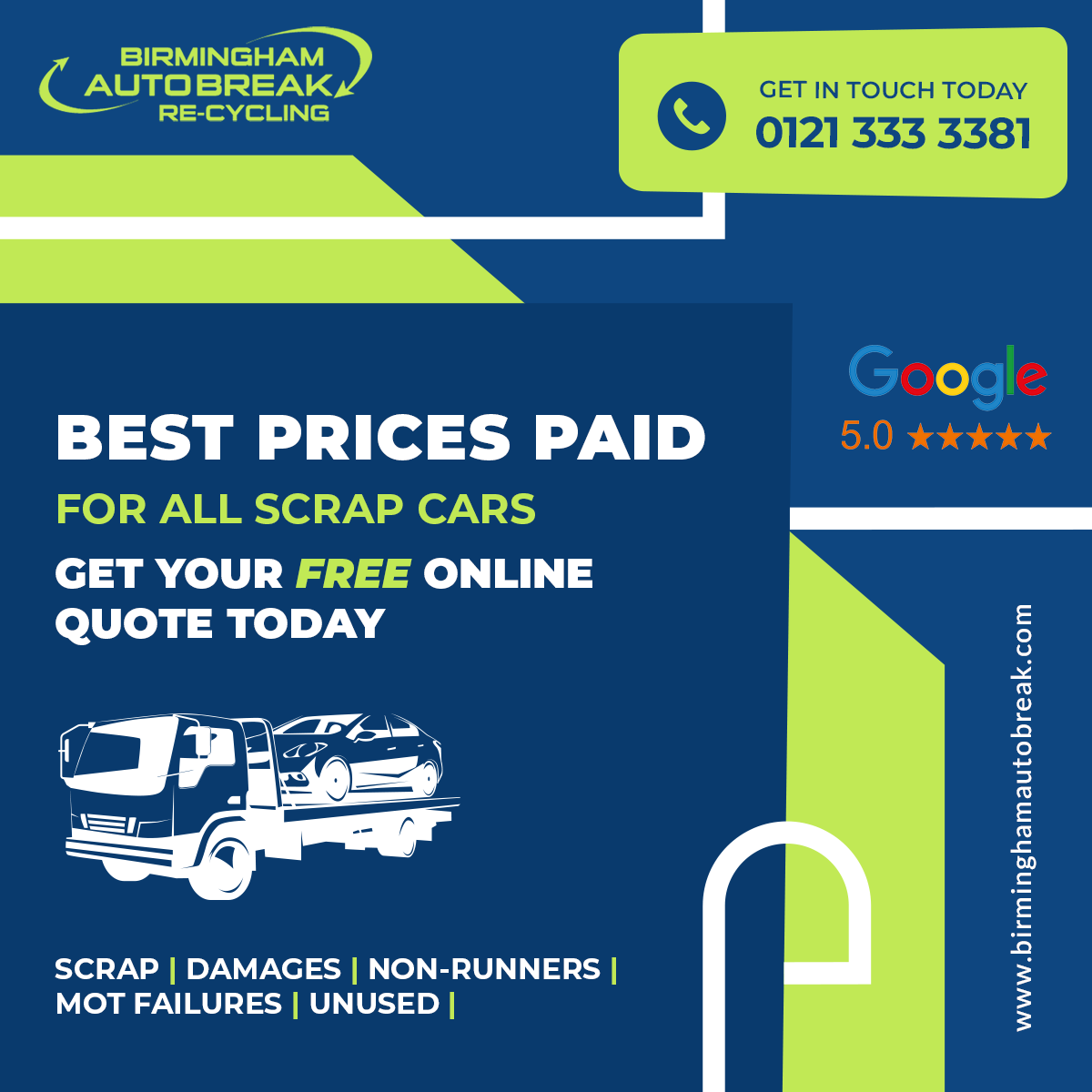 BhamAuto's tweet photo. Get your FREE online quote, and see how much your scrap car is worth: https://t.co/G3LK36A9kl…

#birminghamautobreak #scrapcar #carscrapping #dvlalicensed #scrapmycar #scrapcarbirmingham #carrecycling #scrapcarcollection #Birmingham https://t.co/2t22Fmc4VA