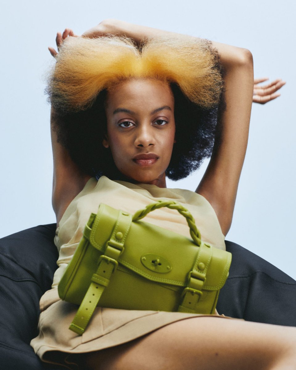 Main character energy.

Our statement new Acid Green shade reimagined by renowned hairstylist <a href="/alexbrownsell/">Alex Brownsell</a> using <a href="/bleachlondon/">bleachlondon</a>.

Discover now: on.mulberry.com/43MSJYV

#MulberryEngland