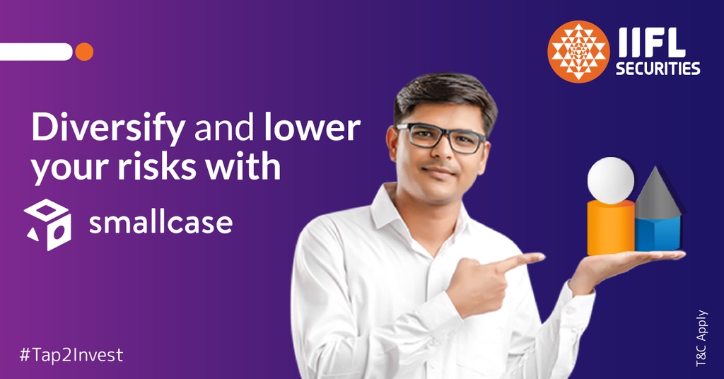 iiflcapital's tweet photo. Did you know #investing in multiple #stocks protect you against volatility in a specific stock? #Smallcase will make your investment less risky. #Tap2Invest #IIFLSecurities #stockmarket #investment #strategies https://t.co/8zxWgZ34qZ