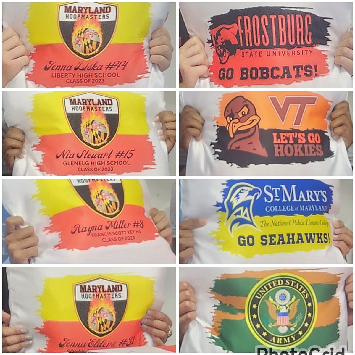 Our gift to our class of 2023.

Rayna - St Mary's College of MD
Jenna L - Frostburg University 
Nia - VA Tech
Jenna E - Army