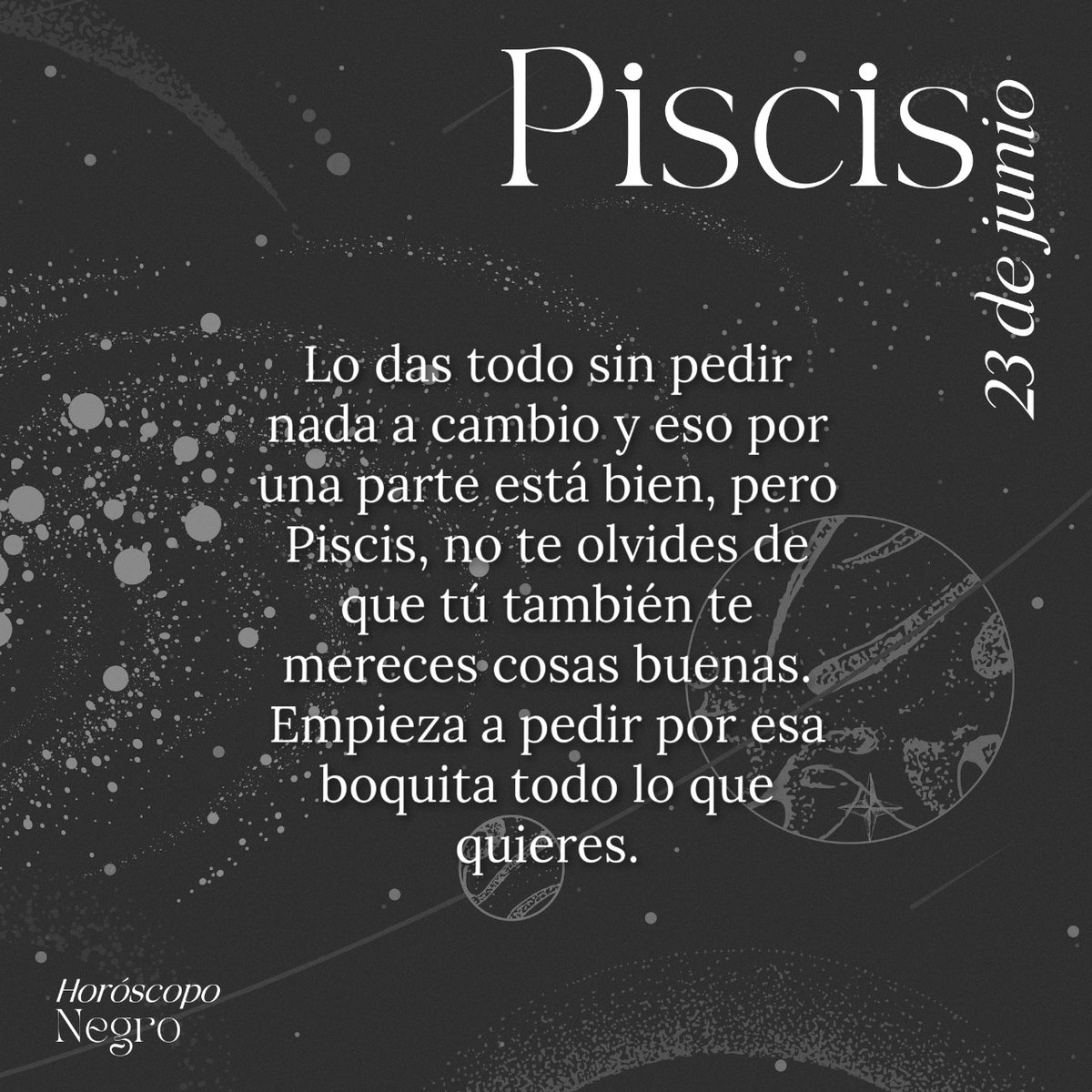 ✨♓✨ #piscis #horoscoponegro