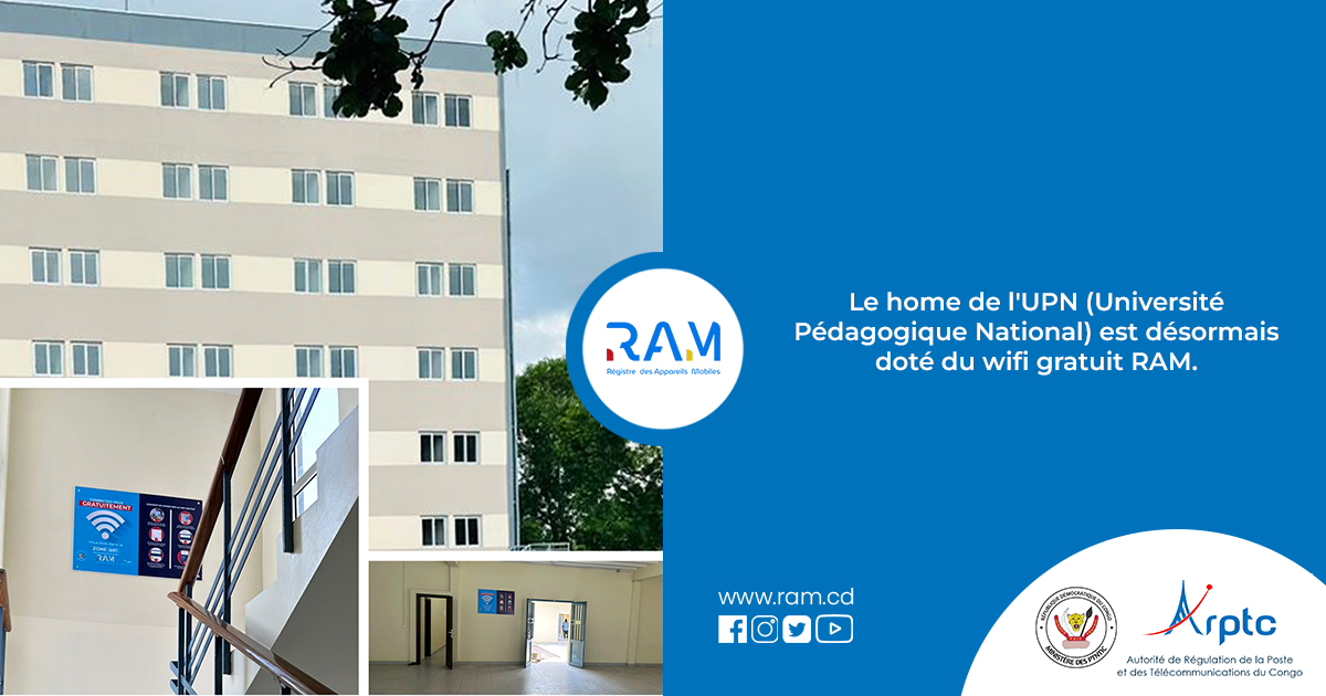 ramrdcongo's tweet photo. Nous sommes heureux de vous annoncer que le home de l'Université pédagogique national (UPN) est à présent équipé du wifi gratuit RAM.
Les travaux d'éxtension du wifi continuent, on ne lache rien!

#Communication #RAM #Arptc #WifiRAM #RDC https://t.co/WATKIpZaq8