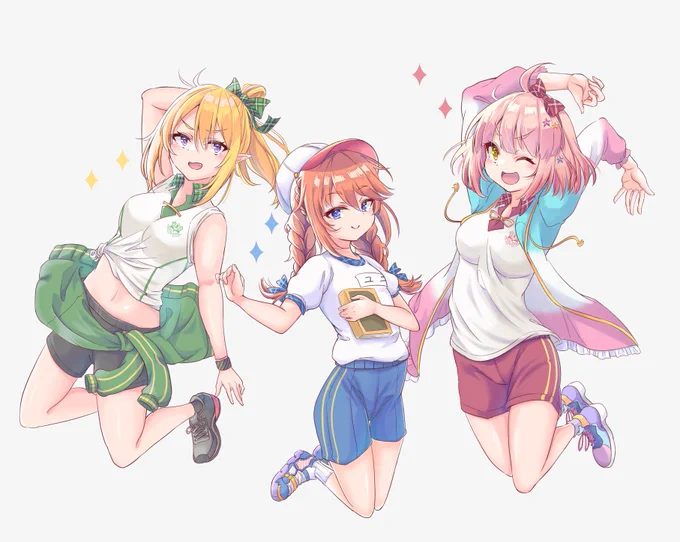 なかよし部! #これを見た人はスリーショットを貼れ
