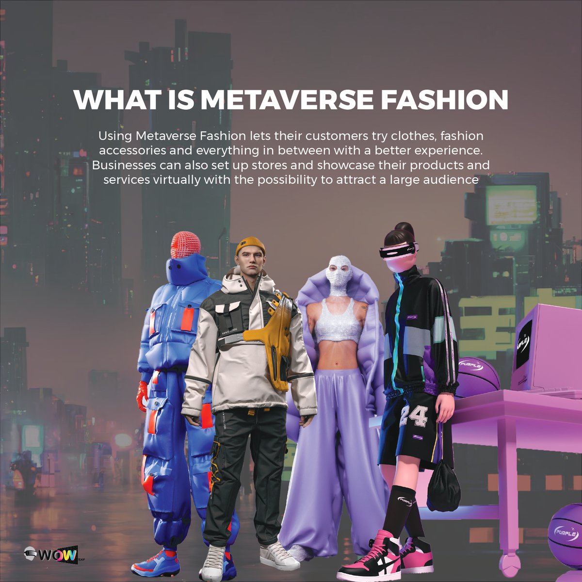 wowexp_meta's tweet photo. #VirtualFashion #MetaverseFashion #DigitalFashion #FashionInnovation #VirtualShopping #FashionTech #MetaverseRunway #GlobalFashionCommunity #FashionCollaboration #FutureOfFashion https://t.co/l8pAOzgsWd