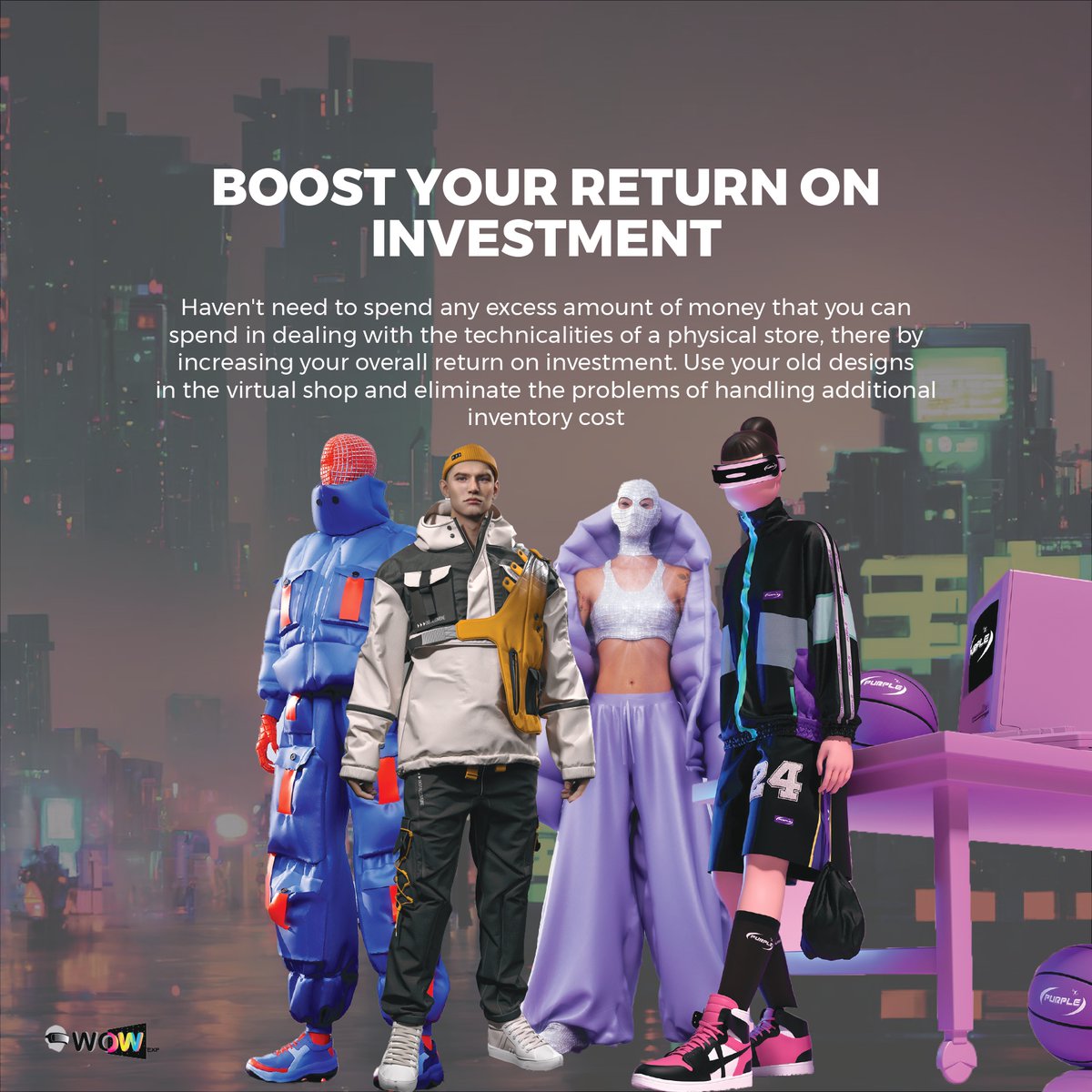 wowexp_meta's tweet photo. #VirtualFashion #MetaverseFashion #DigitalFashion #FashionInnovation #VirtualShopping #FashionTech #MetaverseRunway #GlobalFashionCommunity #FashionCollaboration #FutureOfFashion https://t.co/l8pAOzgsWd
