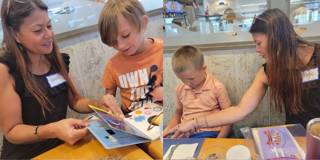 What's better than ONE reading buddy!? TWO reading buddies!! Twin brothers to be exact! Love being involved in this amazing program with my teacher bestie!!📚🐛 Thank you <a href="/AMOysterBar/">Anna Maria Oyster Bar</a> , <a href="/SuncoastCGLR/">Suncoast GL Reading</a> and <a href="/ThePattersonFdn/">The Patterson Foundation</a> for making these mornings possible for all of us!! 🫶
