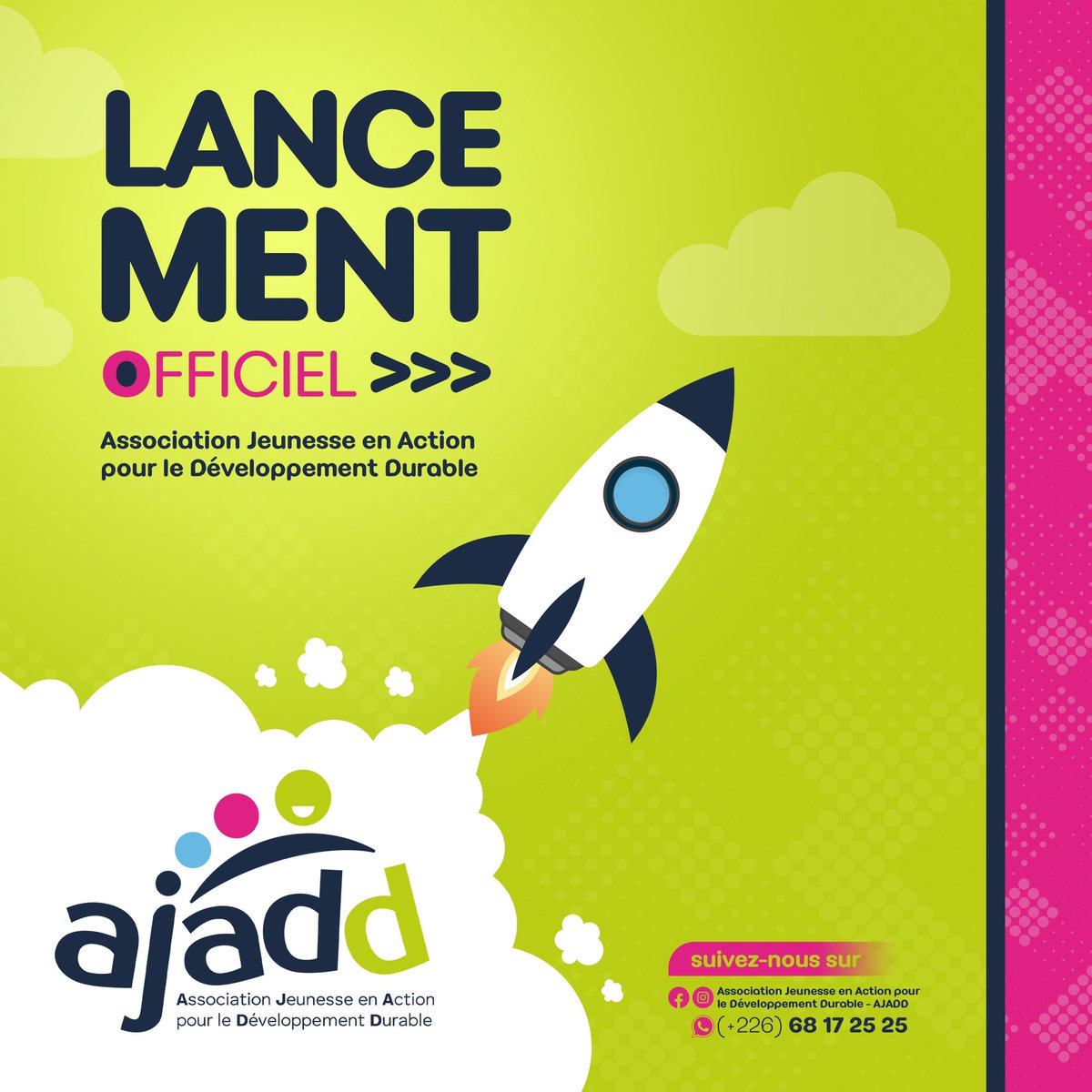 BossLifeCom1's tweet photo. Nous avons le plaisir de vous présenter Association Jeunesse en Action pour le Développement Durable - AJADD  .

Nous sommes une communauté dynamique et engagée, qui œuvre pour un avenir plus durable et équitable. 
1/3 https://t.co/mDgbu5PWMa
