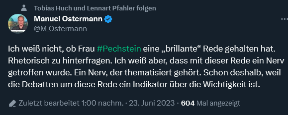 Manuel Ostermann, von der Deutschen Polizeigewerkschaft, findet #Rassismus, #Volksverhetzung und LGBTQIA-Feindschaft als 'Nerv treffend'...

#Faschopolizist #Problempolizist #Rassist