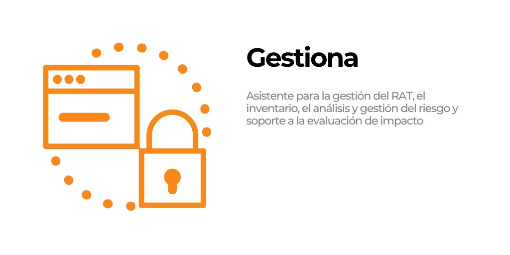 MarEspanaMarti's tweet photo. ⚙️ En la Agencia ponemos a tu disposición la nueva versión de la herramienta Gestiona, para ayudar a valorar el nivel de riesgo de los tratamientos a los delegados de protección de datos, responsables y encargados de tratamiento.

ℹ️Más información:
https://t.co/1ez0qMOCV9 https://t.co/uLZuGYyCSO