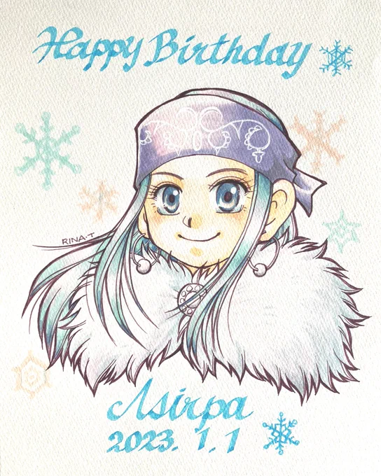 #2023年自分が選ぶ今年上半期の4枚 絵を描いてないからお誕生日絵になっちゃう てかもう今年も半分終わるんですね。夏至も終わったものね。早!