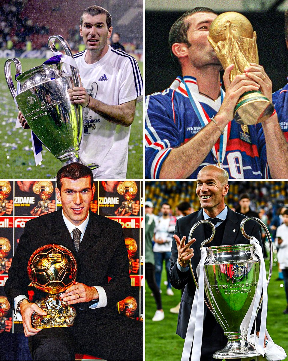 cornerkicks365's tweet photo. Zinedine Zidane's career is legendary 🇫🇷🏆
#MUFC https://t.co/Oa7xdSG611