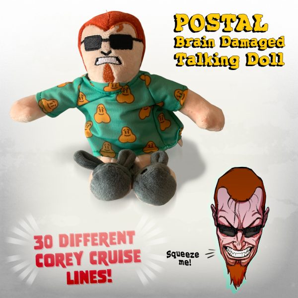 RWSstudios's tweet image. The POSTAL Brain Damaged Dude doll is available now!

Squeeze tp listen to the newly recorded Corey Cruise lines, lift the hospital gown to reveal his nipples (and more!), look at his toosh!

runningwithscissors.com/product/talkin…

#POSTAL