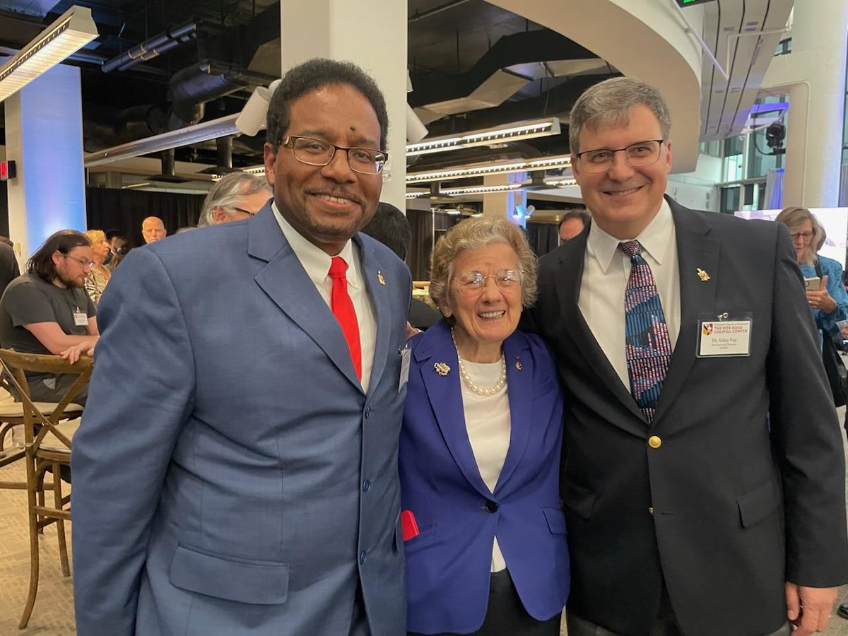 President_Pines's tweet photo. Last night was a momentous occasion as we recognized the exceptional achievements of Dr. Rita Rossi Colwell. The renaming of USM's IMET Columbus Center as the Rita Rossi Colwell IMET Center stands as a testament to her historic contributions to marine science and microbiology. https://t.co/SOkk1gi9OU