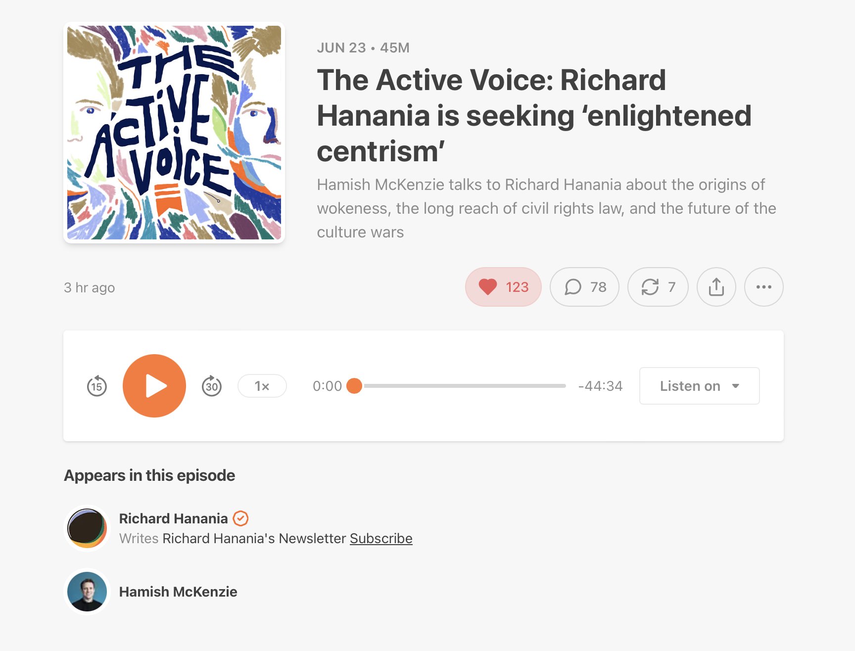 The Active Voice: Richard Hanania is seeking 'enlightened centrism