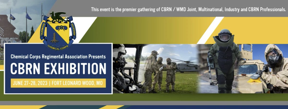 Next week we’ll be exhibiting at Fort Leonard Wood, MO for the #CBRN2023 Exhibition from June 27 - 28, 2023. Learn more and register today: bit.ly/2SbmyTN

#HexFedEvents #CBRN #LeicaGeosystems #RealityCapture #LaserScanner #SituationalAwareness