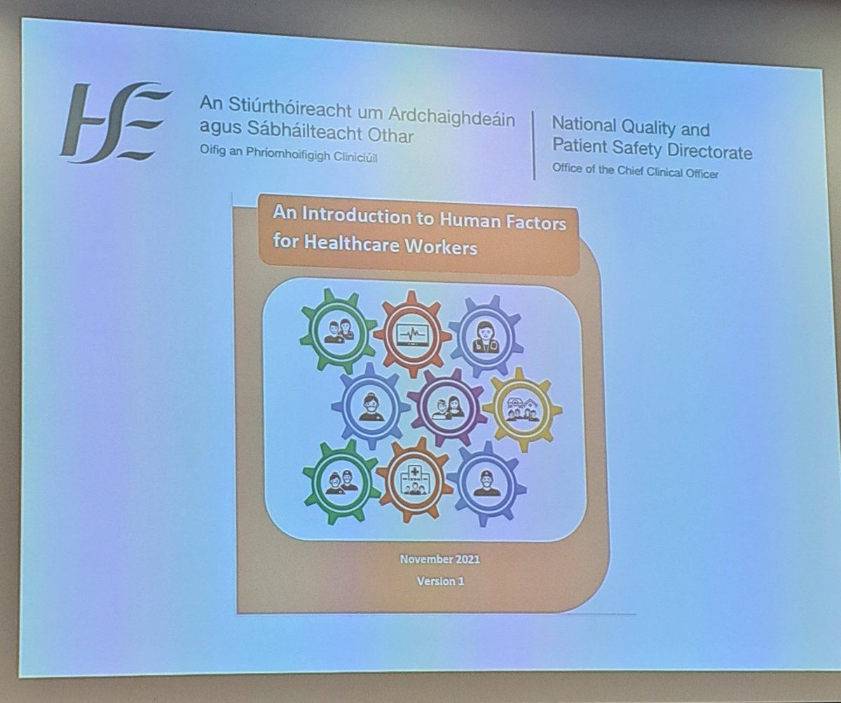 Fascinating presentation on Human Factors by Patricia Sheehan today <a href="/ConfSafe6376/">SafePatientCareConf</a> <a href="/LouiseCarlton/">Louise Carlton</a> <a href="/trishogan/">Trisha Hogan</a> @nagolettenna <a href="/JosephineGalwa1/">Josephine Galway</a> <a href="/GwenRegan1/">Gwen Kelly-Regan</a>