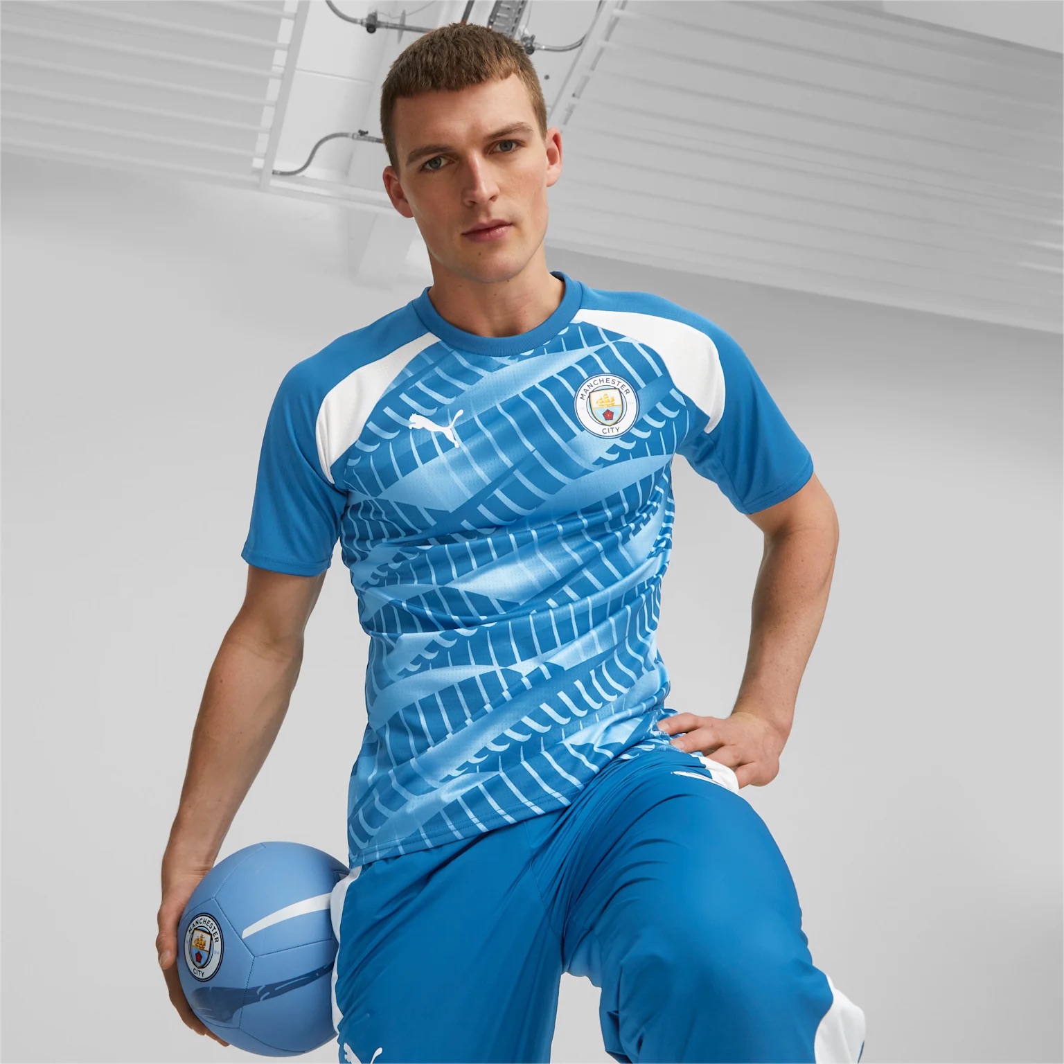 PUMA Launch Man City 23/24 Home Shirt - SoccerBible
