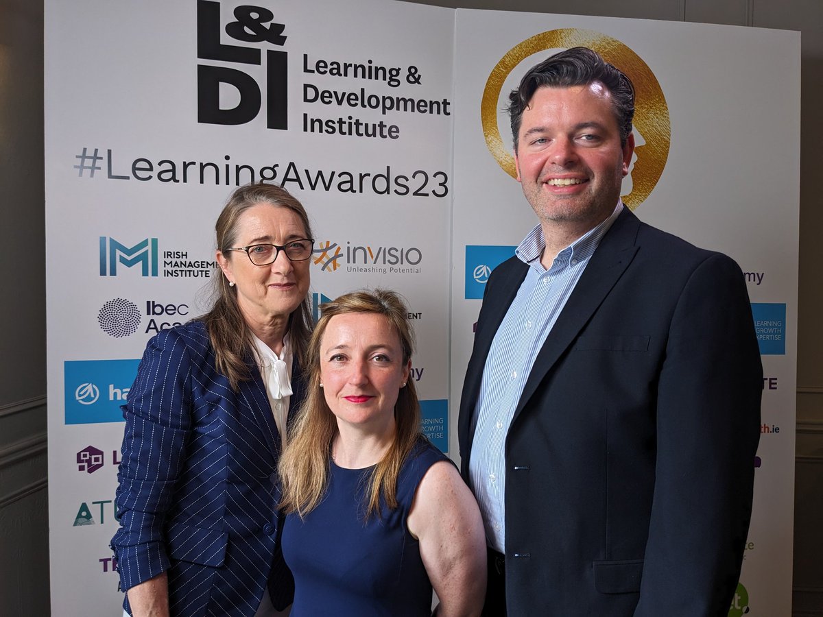 Had a lovely morning presenting as a finalist at the <a href="/LandDInstitute/">Learning & Development Institute (L&DI)</a> #LearningAwards in the collaboration category with my @dcediy colleague Simon and #IPA colleague Teresa for our innovative course - best of luck to all finalists!
