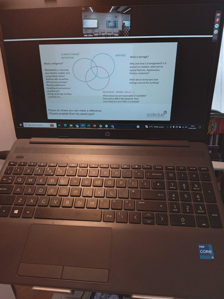 This is what I came to #IHBCSwansea2023 for ... a great talk about how historic buildings can help tackle climate change. Thanks Jo Swaady from <a href="/ecotecture/">Ecotecture Ecological Design</a>