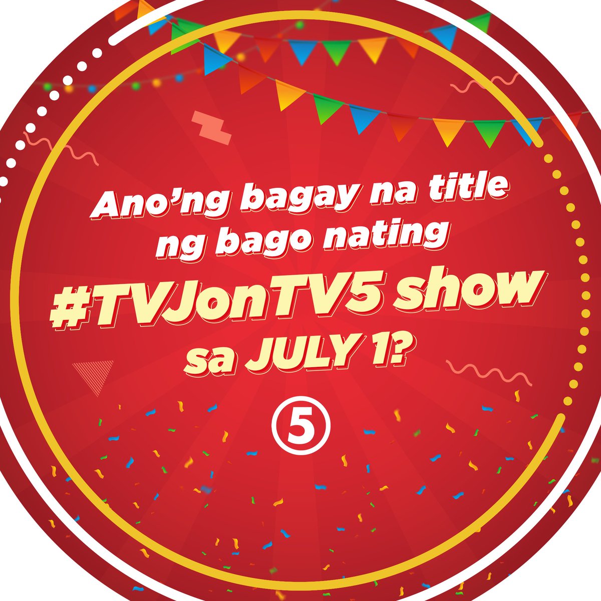 Mga Kapatid! May naisip na ba kayong title para sa show ng #TVJ at #LegitDabarkads?! Share your answers! ⬇️

SAMA-SAMA tayong makisaya sa July 1, 11:30AM dito sa TV5! 

#TVJonTV5 #IBAngSayaPagSamaSama