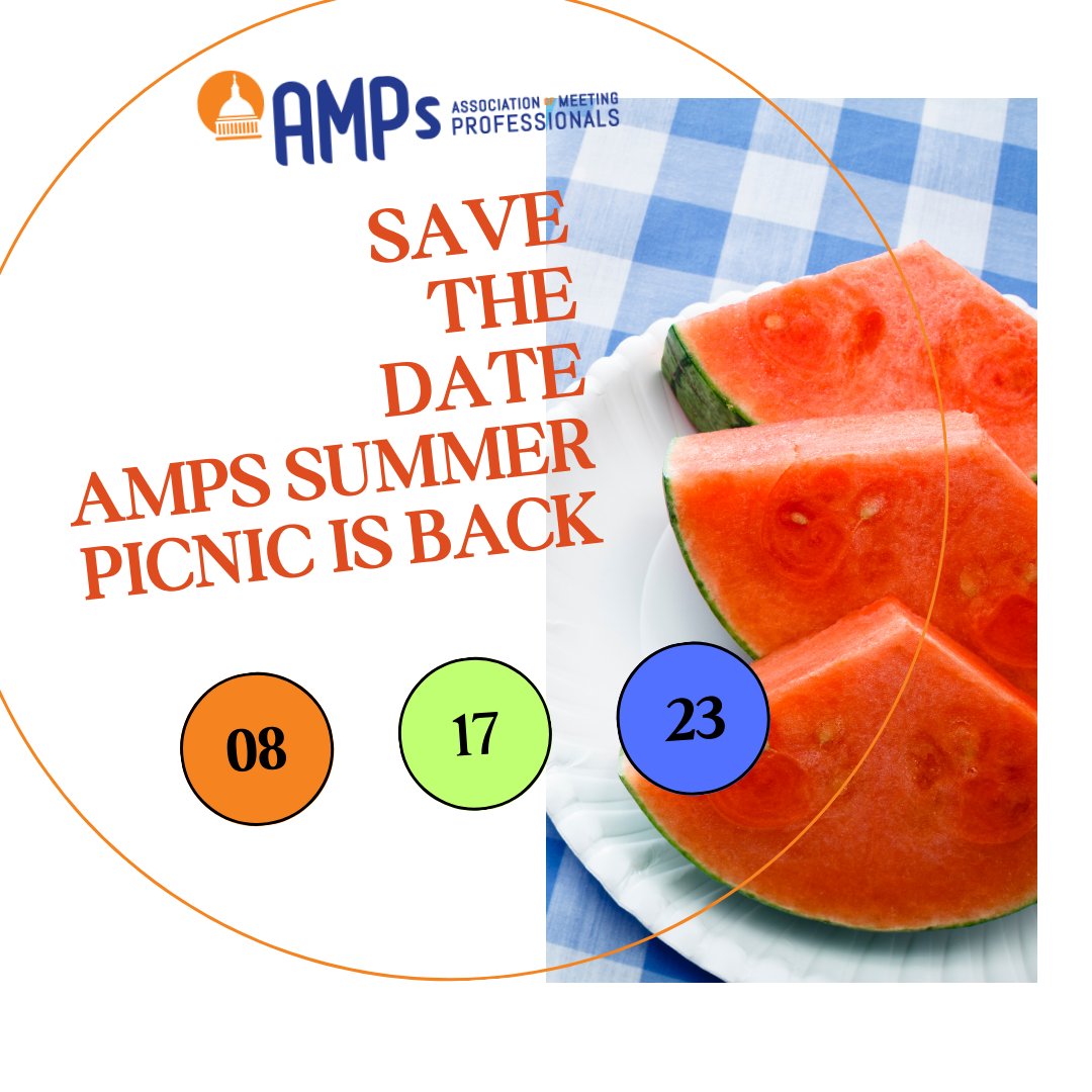 **SAVE THE DATE**  We are bring the famous AMPs Summer Picnic back 08.17.23! 
More information to come! #AMPsDC