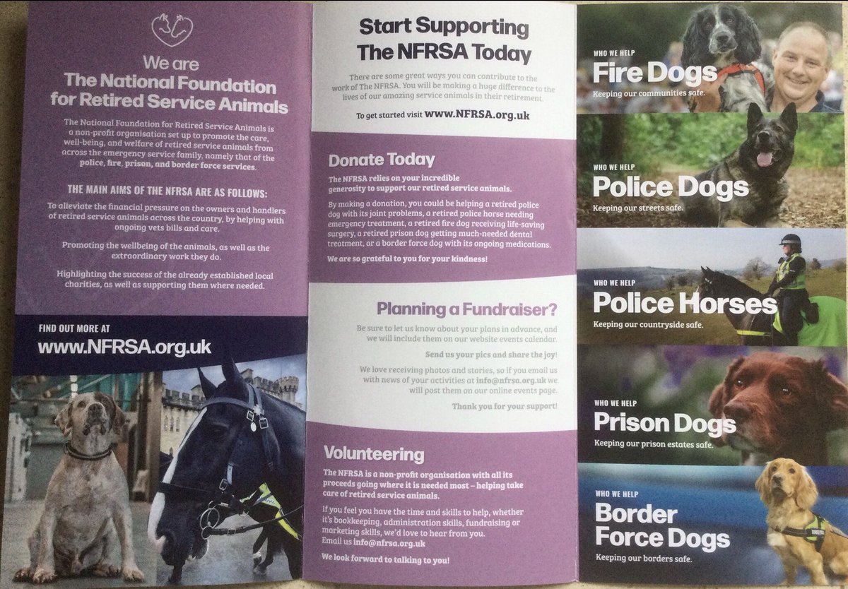 @The_NFRSA Support RetiredServiceAnimals including RetPolDogs (See Attached) There R No Fees Whatsoever You just need to register Respectful/Caring + Importantly they do what they say they will Quickly 
Support/Follows appreciated 
@K9memorialUk @AssociationRPDs @MA_PurplePoppy