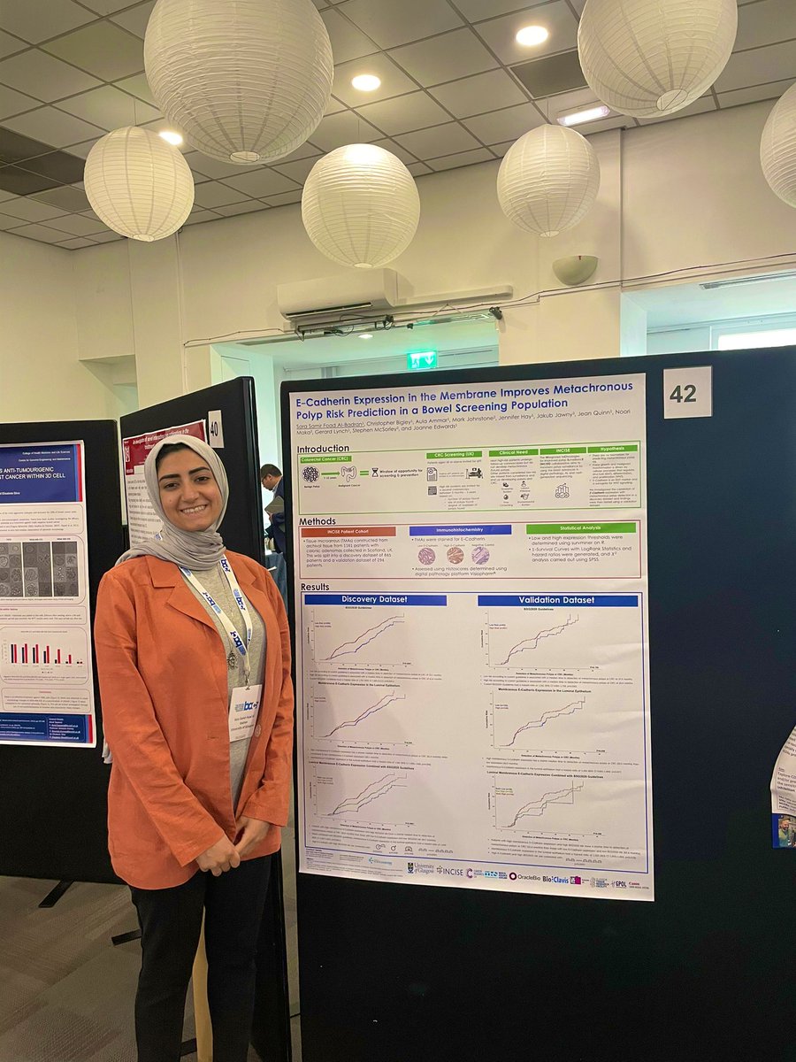 Day 2 at @TheBACR Trailblazers in Cancer Research: The Next Generation is our posters day! 
👩‍💼👩‍🔬👩‍🏫

Take a look at <a href="/AmnaMatly/">Amna Matly</a>, @1991Ashley, and <a href="/SaraSuperior/">SaraS</a> showcasing their work! 

ℹ️ in the alt text! 
📍Manchester, UK