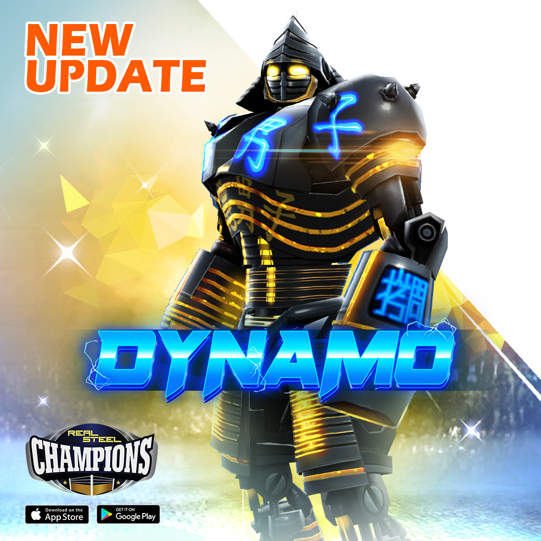 RelianceGames's tweet photo. Gear up for an electrifying update as we proudly present Dynamo, the cutting-edge robot ready to revolutionize your gaming experience! Download Real Steel Champions: https://t.co/4z2tA5V8RG #mobilegames #androidgames #freegames #actiongames #fightinggames #iosgame https://t.co/MvDBmqpnaP