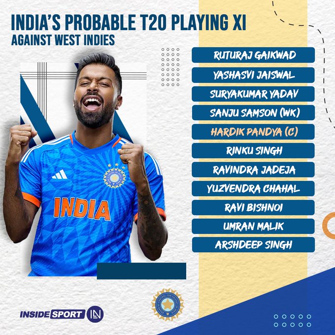 Thoughts on India's probable T20 XI for the WI tour? 👀🤔

#INDvsWI #AjinkyaRahane #SanjuSamson