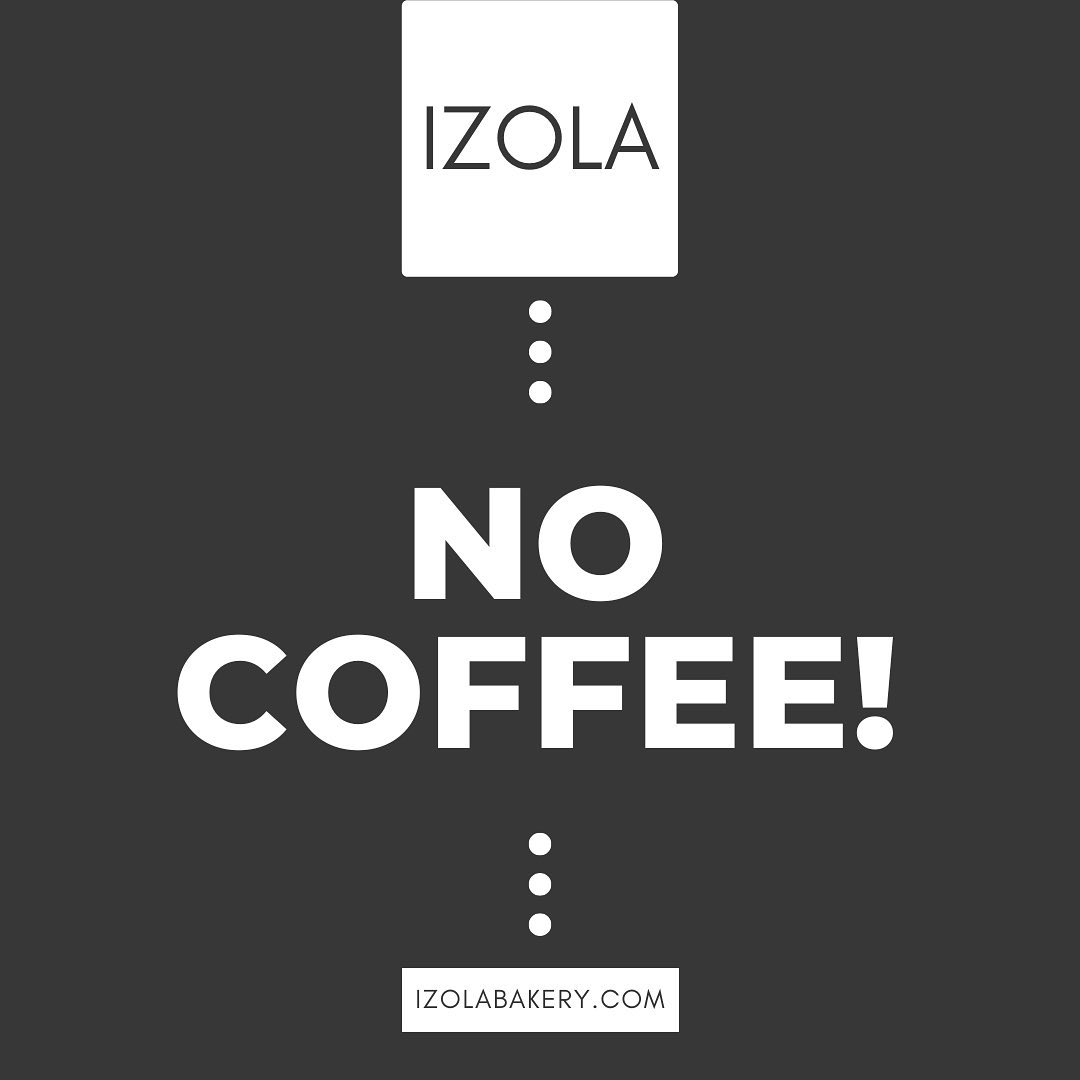 IzolaBakery's tweet photo. Hey folks! Important update for ya - we will no longer have coffees and teas available at the bakeshop as we work through a permitting matter.
We will have bottled iced coffees and drinks available. And we’re working on bringing the coffee cart back as soon as we can! https://t.co/XLop6F98EW