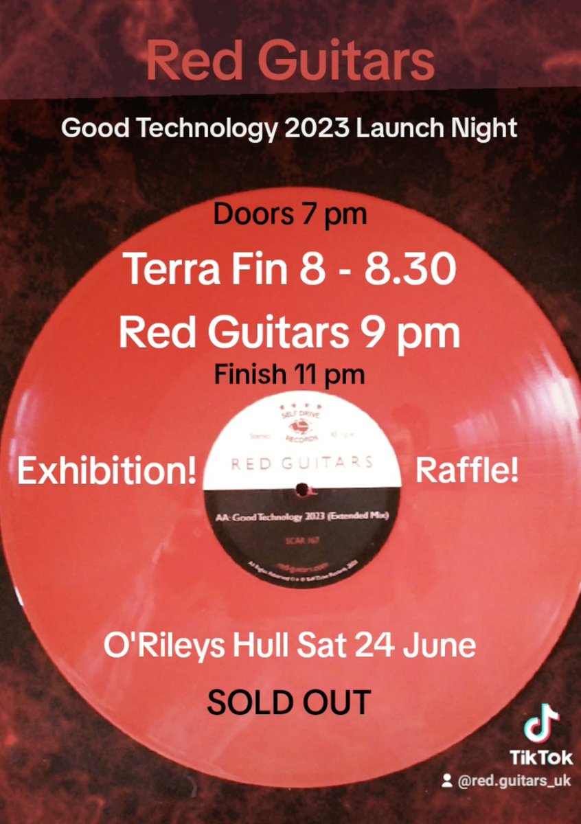 RedGuitars's tweet photo. There will be an exhibition of fabulous BIG images from the video shoot to look round at the gig at O'Rileys tomorrow - get there early!
@livemusicinhull @hullmusicarchiv @musichqhull #redguitars #goodtechnology https://t.co/pZavJsLOQg