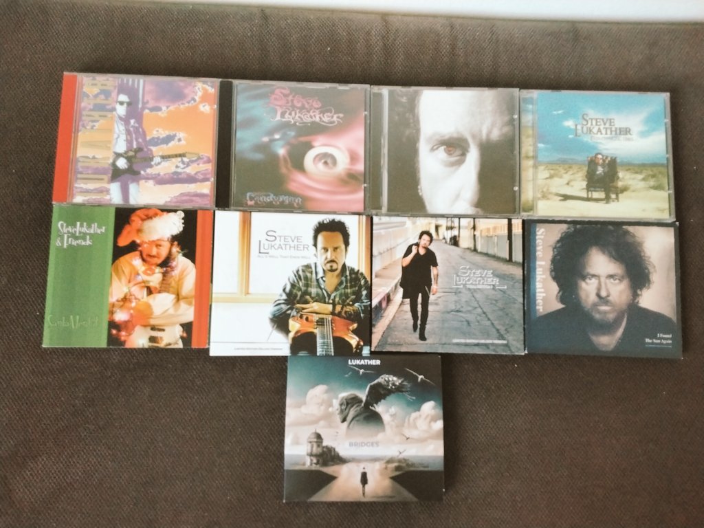 HuizenCor's tweet photo. My Lukather collection. https://t.co/mE3DetQW1n