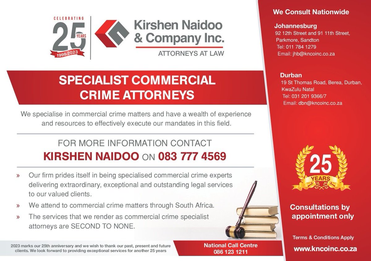 #attorneysouthafrica #commercialcrime #specialistattorneys #countrywide #Durban #johannesburg #commerciallaw #commerciallawyer