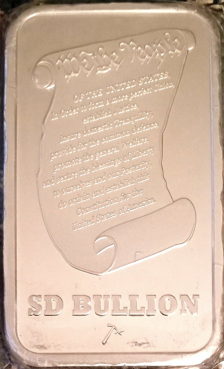 🇺🇲FREEDOM FRIDAYS 🇺🇲

Five ounces of freedom in the form of a patriotic Proclaim Liberty #Silver bar from @sdbullion.

#silversqueeze #freedom #ApesTogetherStrong #BYOB